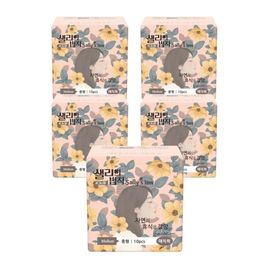 [SALLY'S LAW] Sanitary Pads Signiture Magic Quick Medium 10PCS - 100% PLA Cover, Cushioned comfort, Eucalyptus Scent, Breathable Film, Double Leak-Proof Protection - Made in Korea